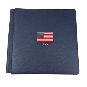 Creative Memories Album 12 x 12 Glory Flag Navy Blue 30 Pages and Protectors